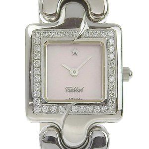 Tabbah Bezel Diamond Watches Stainless Steel Quartz